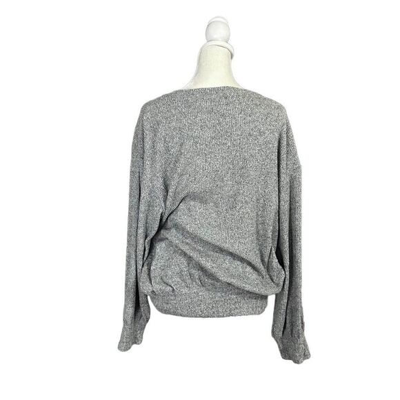 MELLODAY Nordstrom Gray Casual Pullover Long Sleeve Poly Stretch Sweater Large - Picture 4 of 10